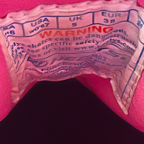 Girls Original Heelys Sneakers Pink & Grey - Picture 5 of 9